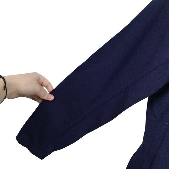 Ibex Blue Mock Neck Full Zip 100% Merino Wool Cardigan Sweater Size M Outdoor - Picture 4 of 11